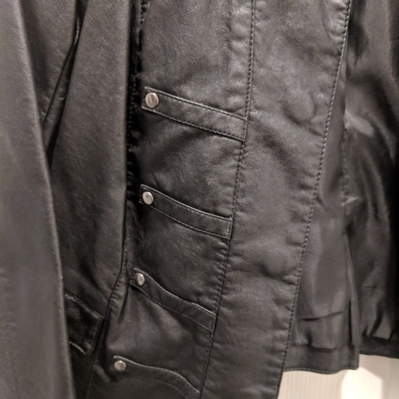 NWOT Kenneth Cole Faux Leather Jacket - Picture 4 of 6